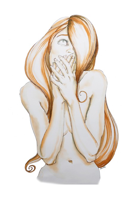 Barbies Série - Encre sur papier - 