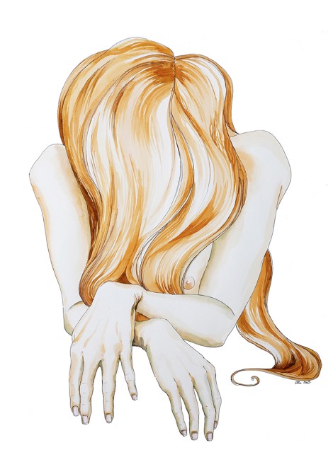 Barbies - Encres sur papier - 