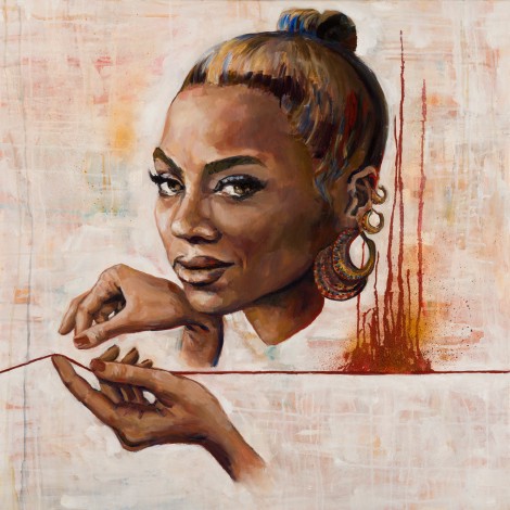 Beyoncé Knowles - Oil on canvas, vernished - 2019