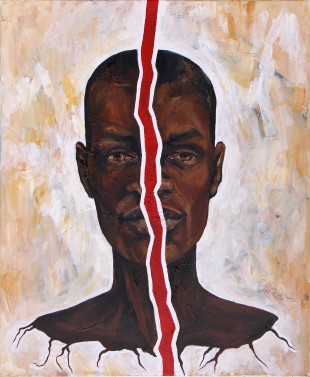 Apart-head - Oil on canvas, vernished